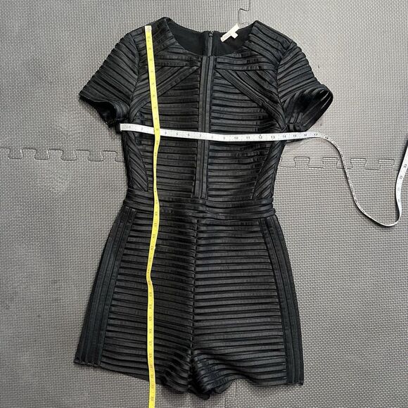 Maje Isiris Bandage Romper Women's Playsuit Black Size 36 Short Sleeve Jumpsuit - Picture 6 of 9